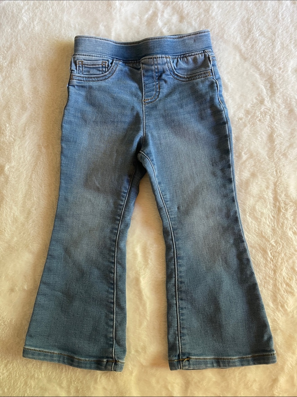 Jumping Beans Girls' Blue Flared Jeans - Comfortable  SZ  4T